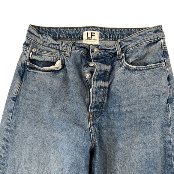 Lovers and Friends Womens Blue Ryan High Rise Rigid Loose Straight Jeans Size 30 - Picture 7 of 9